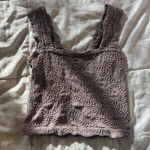 Free People Dark Mushroom Love Letter Cami